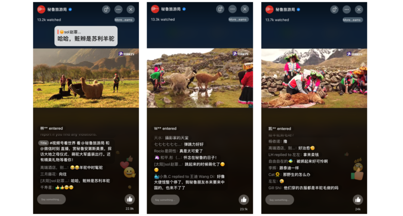 Peru: First WeChat Live Stream from the Americas - Dragon Trail  International